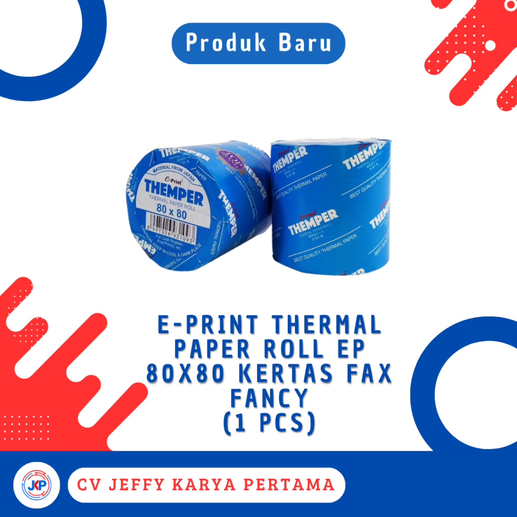 

E-Print Thermal Paper Roll EP 80x80 Kertas Fax Fancy (1 Pcs)