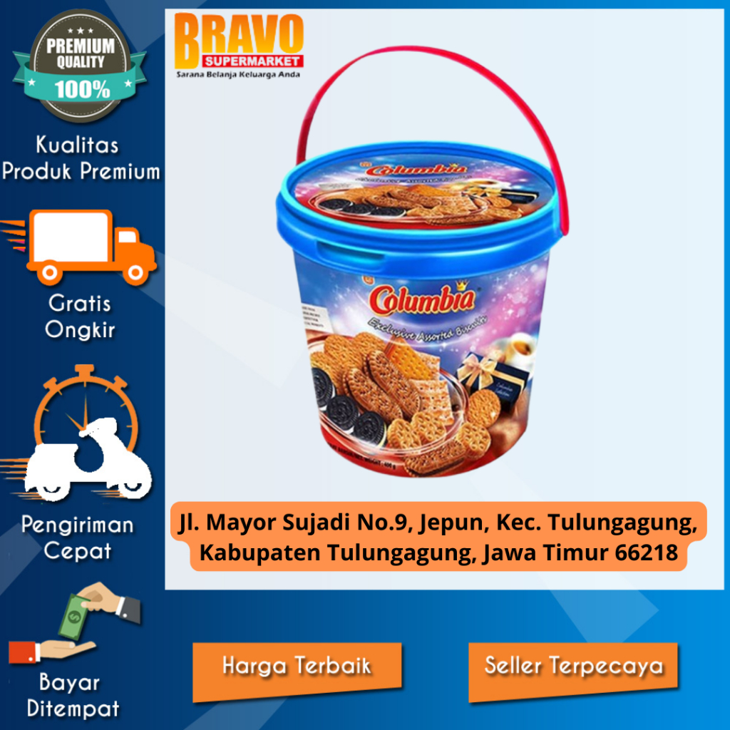 

Bravo Supermarket Tulungagung - Biskuit Columbia timba - Assorted