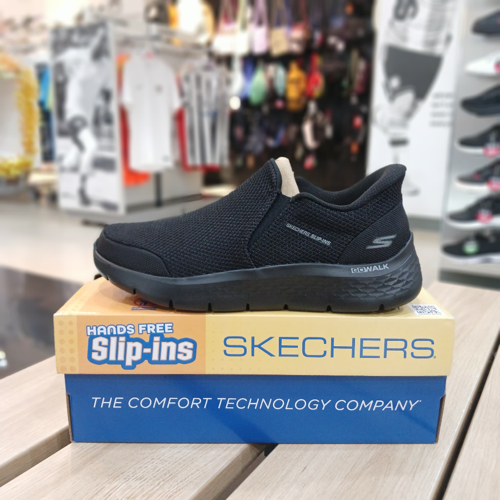 Sepatu Slip-ins Pria - SKECHERS Go Walk Flex - Black [216333BBK] - Original