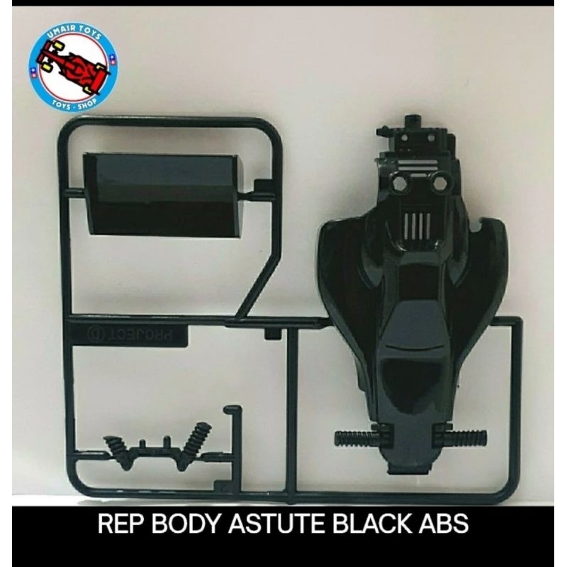 Tamiya Body Astute ABS / Rep Body Tamiya Astute Black / Hitam bahan ABS