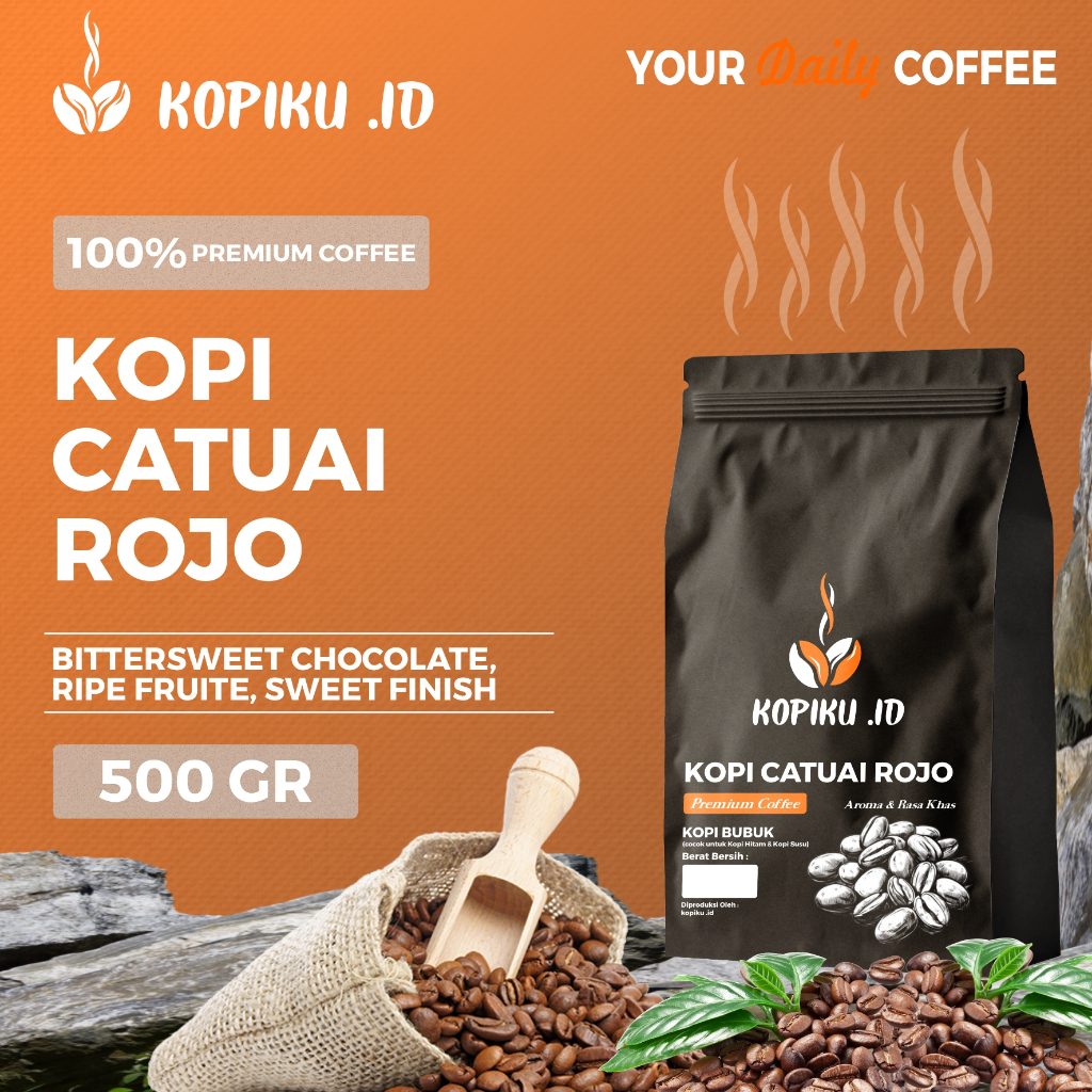 Kopiku.id - Kopi Catuai Rojo Premium Coffee Sweet 500 GR