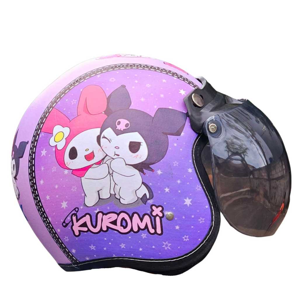 helm anak kuromi anak perempuan 2 3 4 5 6 7 tahun