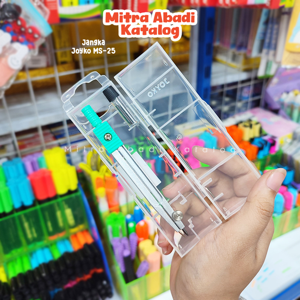 

JANGKA JOYKO MS-25 / 1 set ms25 jangka math set bahan plastik warna pastel mekanik pensil kayu rautan jangka compass matematika alat tulis sekolah atk kantor kuliah stationery lengkap murah / mitra abadi katalog jogja