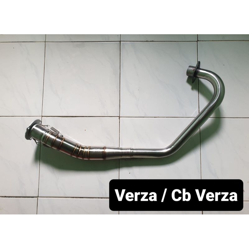 Leher / Header Knalpot Stainless Verza / CB Verza + Adaptor PNP Selincer FU
