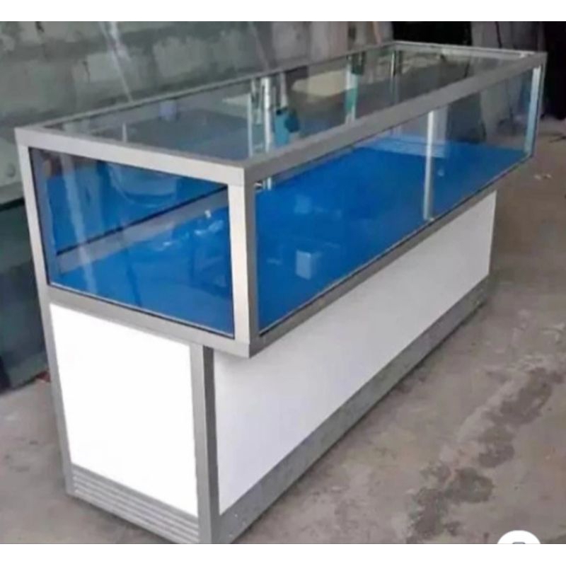 (Khusus pengiriman daerah Karawang, Purwakarta dan Subang Jawa Barat) Etalase Konter 1,5 Meter