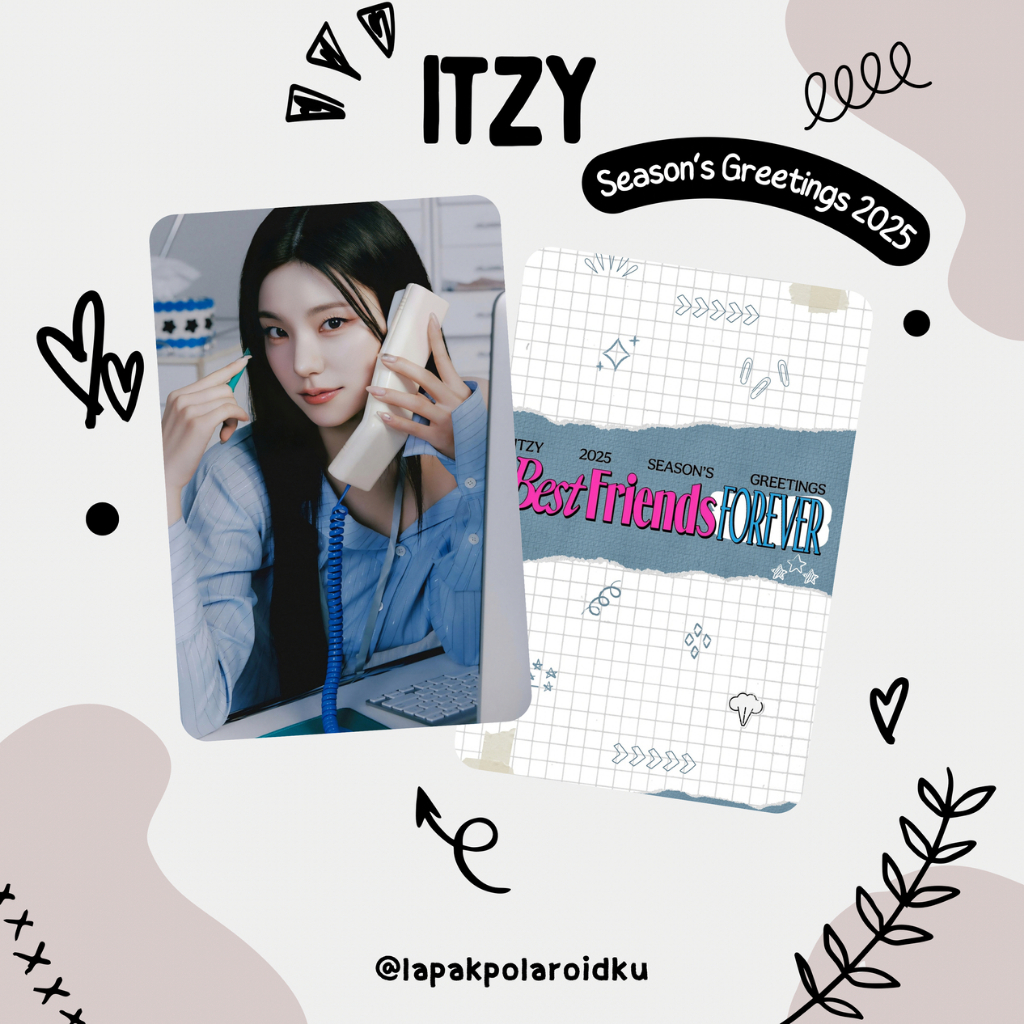 PHOTOCARD ITZY - SEASON'S GREETINGS 2025 2 SISI GLOSSY