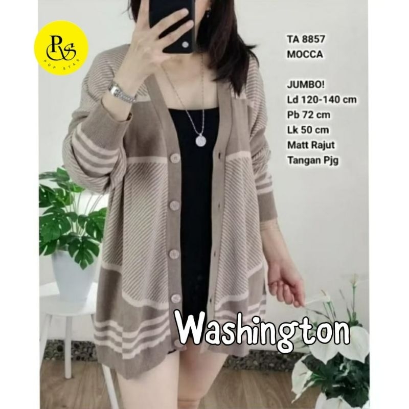CARDIGAN WANITA JUMBO/WASHINGTON/CARDIGAN WANITA RAJUT IMPORT JUMBO LD 140 CM FIT XXXXL