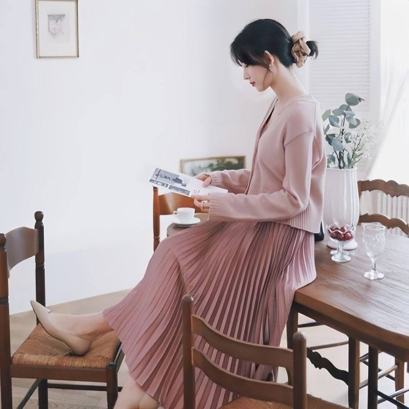 Rok Plisket Mayung - Rok Panjang Lebar - Evano Premium Tebal - Rok Wanita Dewasa