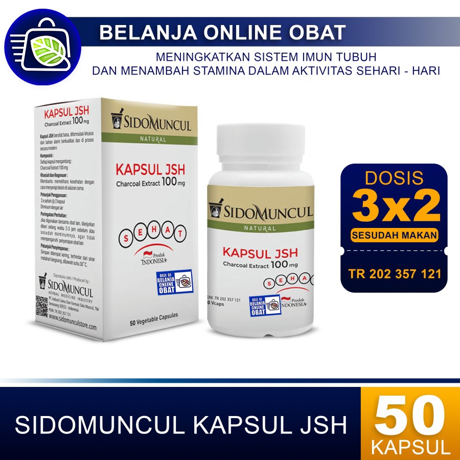 SIDO MUNCUL KAPSUL JSH // Menyerap Toksin dalam tubuh