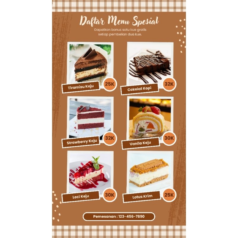 CETAK/DESAIN MENU MAKANAN