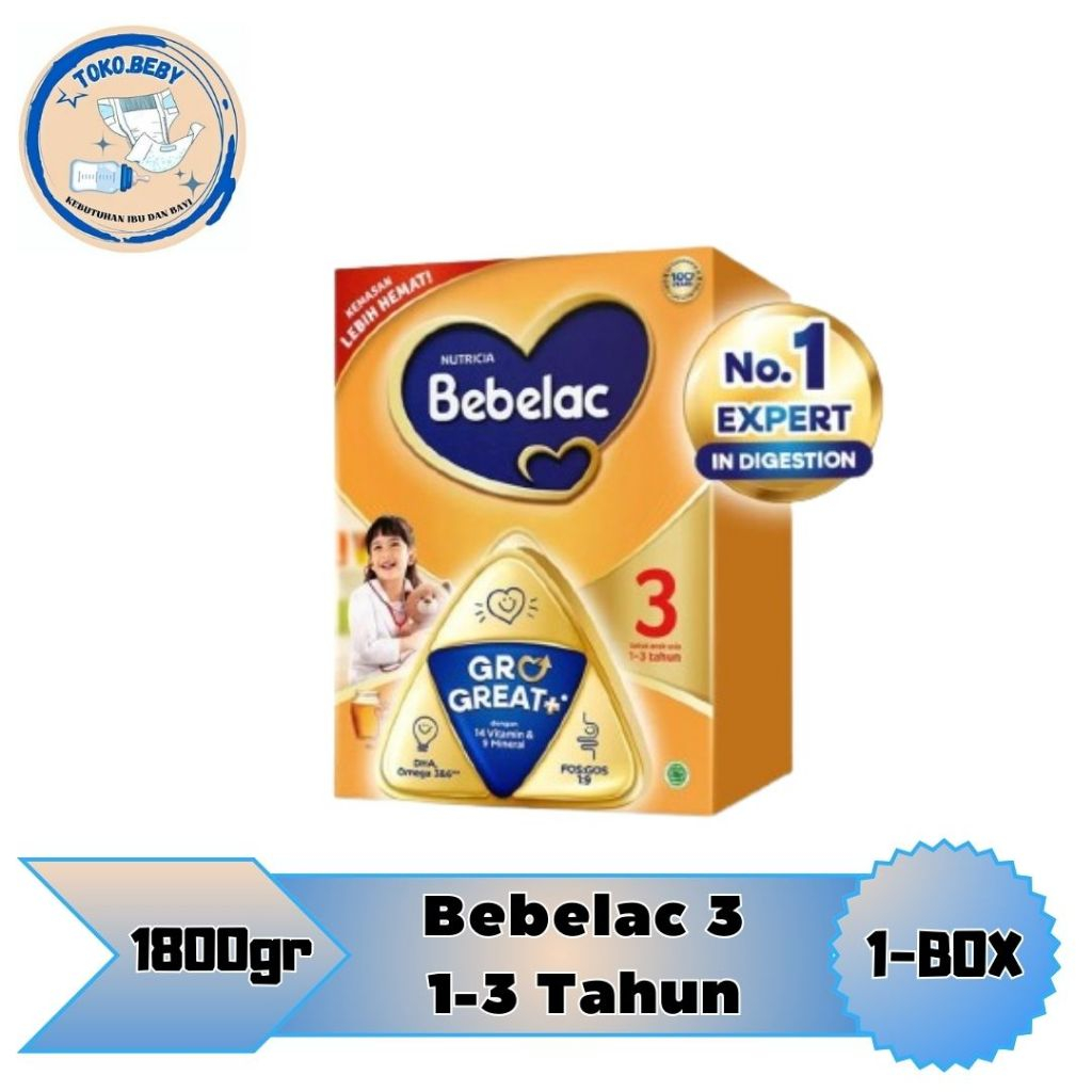 

Bebelac 3 Usia 1-3 Tahun Madu/Vanila 1800g/toko.beby