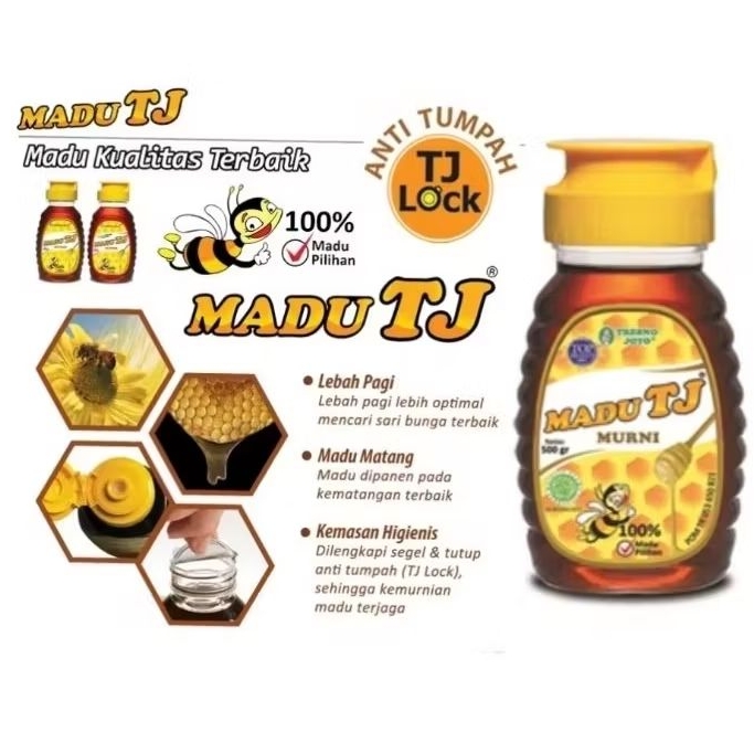 

MADU TJ MURNI 250 ML/Sachet isi 12/Madu Asli Lebah Pagi