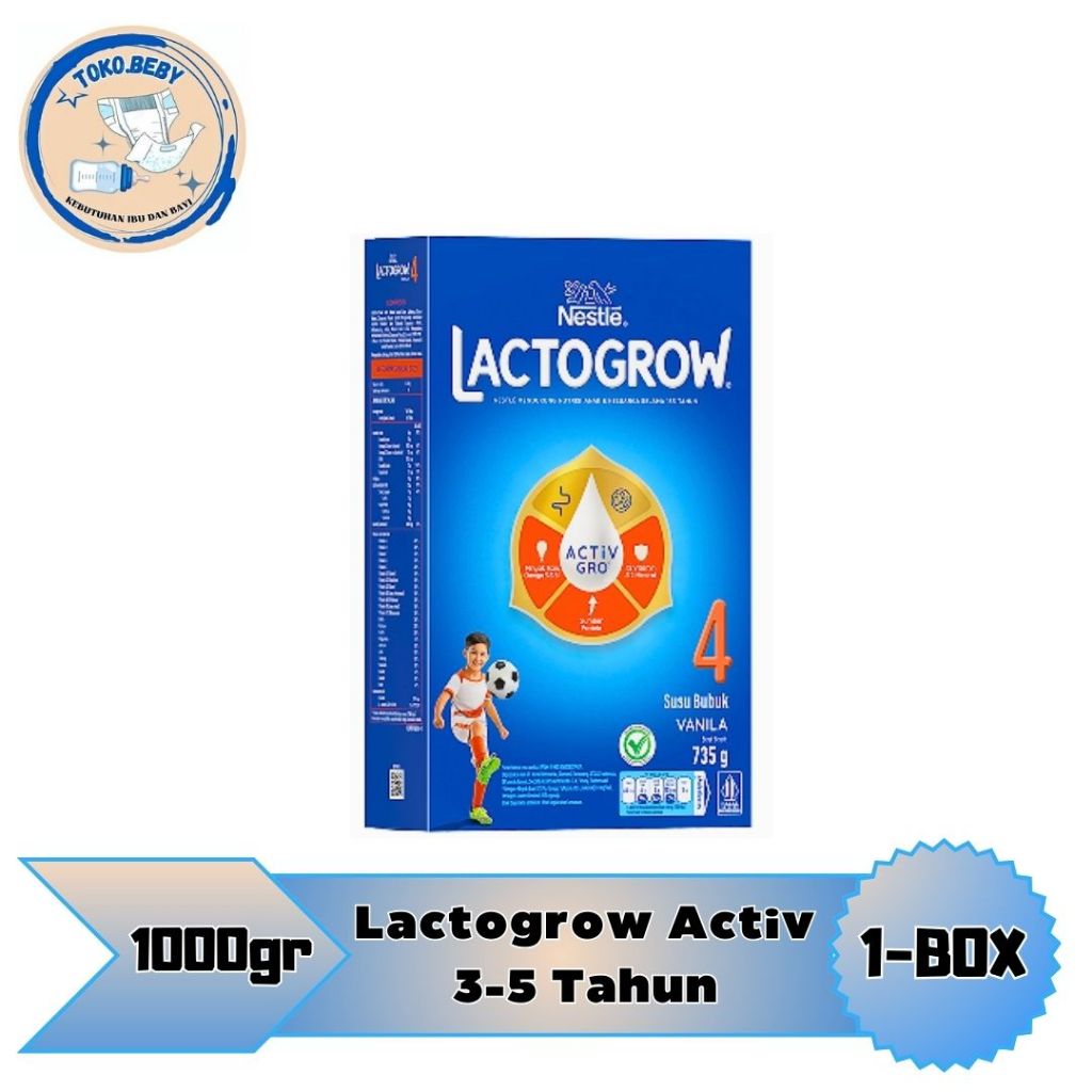 

Lactogrow 4 Madu/Vanila 1 kg/toko.beby