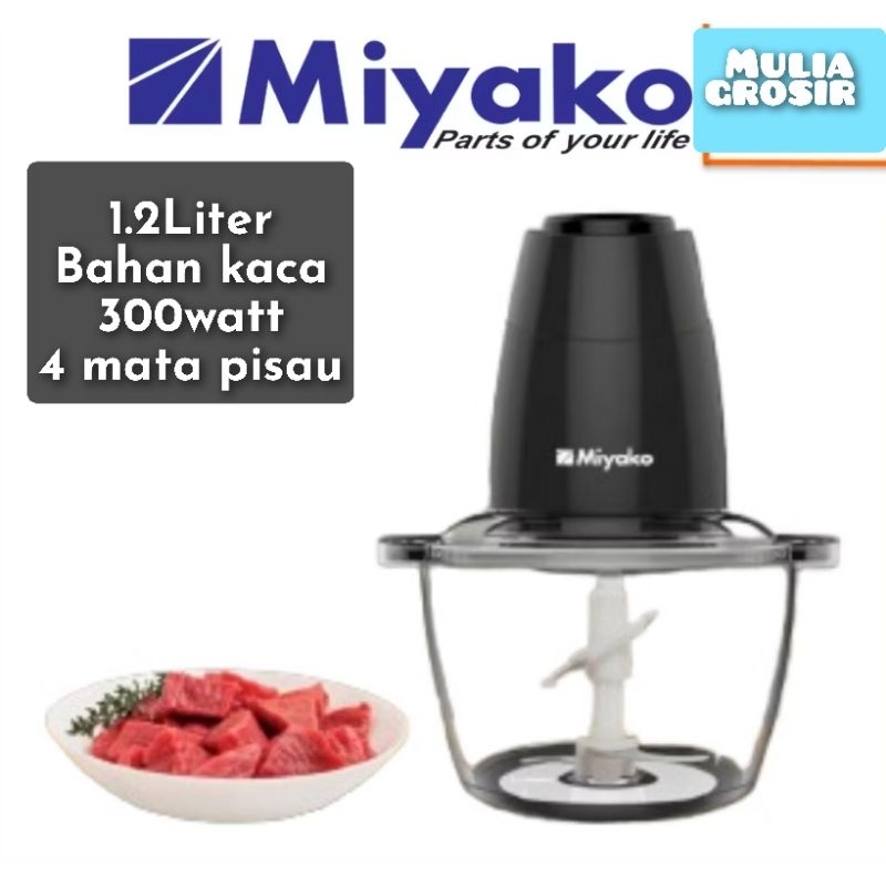 Chopper Miyako CH 012 MA Kaca 1.2 Liter 300 watt Food Processor Miyako