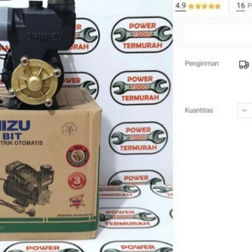 

Pompa Air Shimizu Auto PS-133 BIT Otomatis Booster Elektronik Kontrol