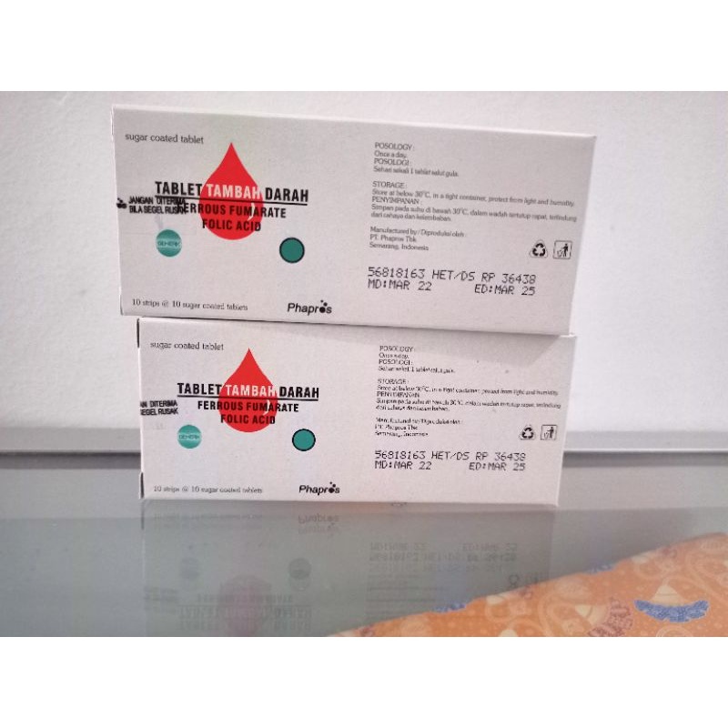 tablet tambah darah Phapros box / obat penambah darah