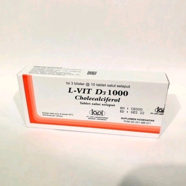 L-Vit L Vit D3 1000 iu Box 30 Tablet