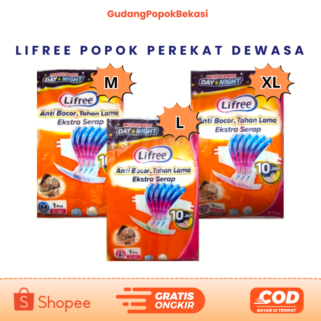 LIFREE POPOK PEREKAT DEWASA ISI 12 PCS / POPOK PEREKAT DEWASA / POPOK PEREKAT  / POPOK DEWASA MURAH