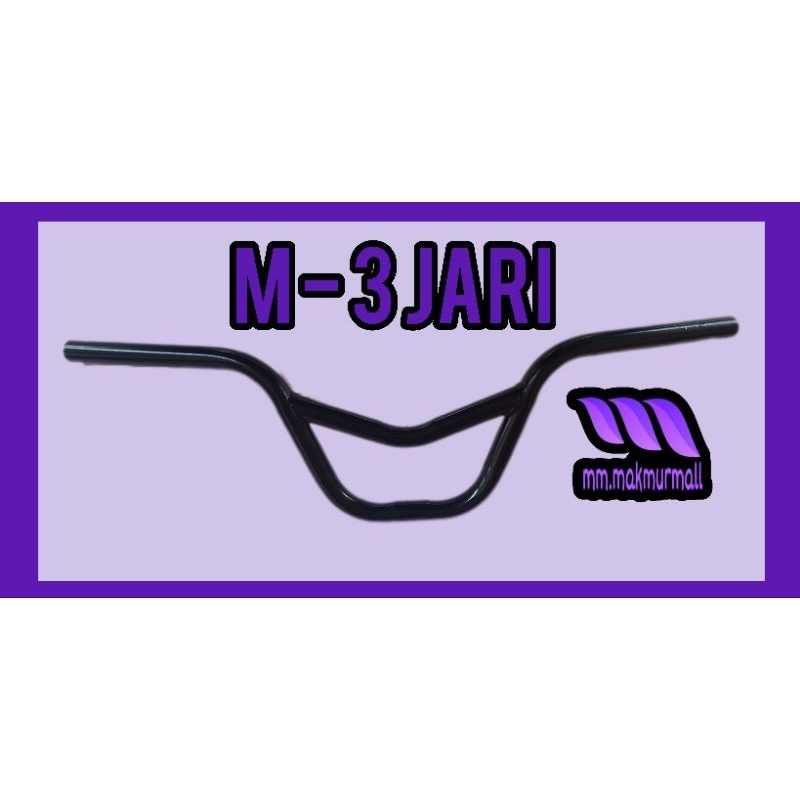 3 JARI / Setir M 3 Jari sepeda BMX, Stang Panjang