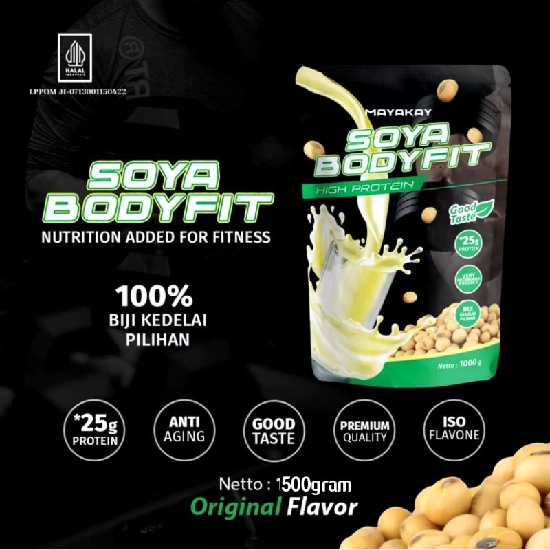 

500GR SOYA BODYFIT ISOLATE SUSU FITNESS SUSU DIET SUSU PROTEIN WHEY SOYA PROTEIN PREMIUM SUSU