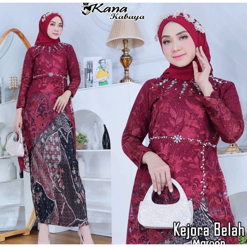 Kabaya Kejora Belah Pinggir | Kebaya Kondangan Mewah | Kebaya Modern | Kebaya Wisuda Payet