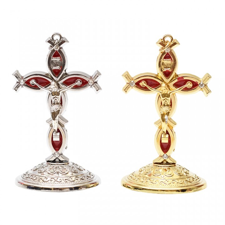 Salib mini Salib dasbor mobil salib duduk mini salib benediktus salib premium salib duduk besi salib