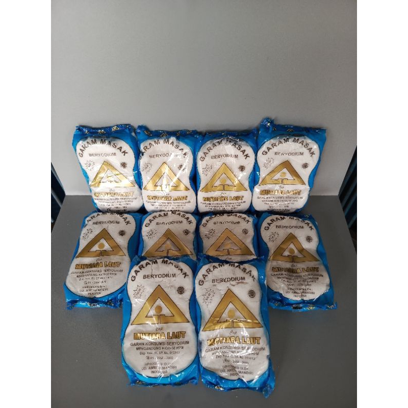 

10 Pcs Garam Masak Beryodium Cap Mutiara Laut 150gram 200gram 250gram