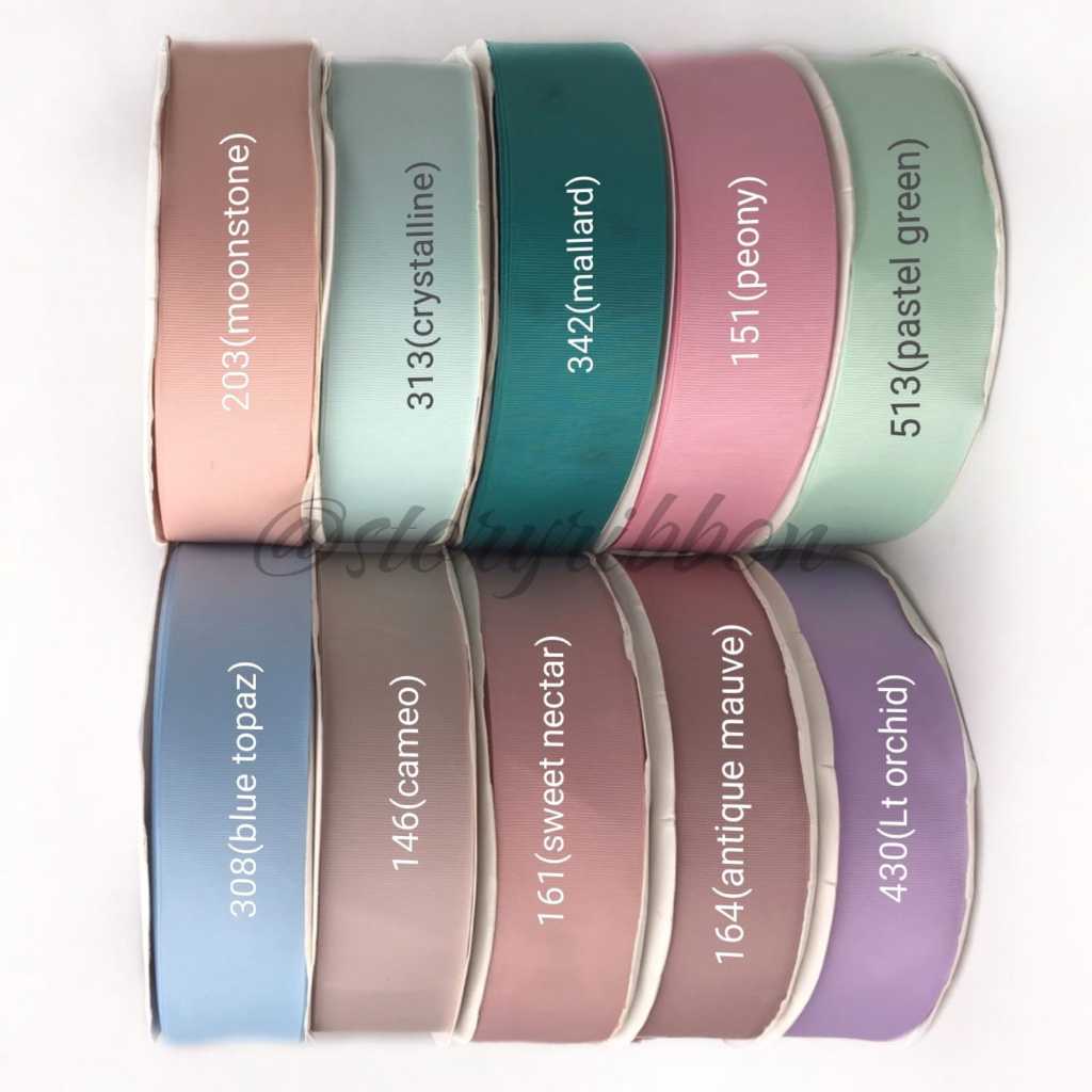 

PER ROLL (100YARD) - 2,5CM / PITA GROSGRAIN IMPORT PREMIUM / GGS IMPORT / PITA GG PREMIUM/PITA HAMPERS
