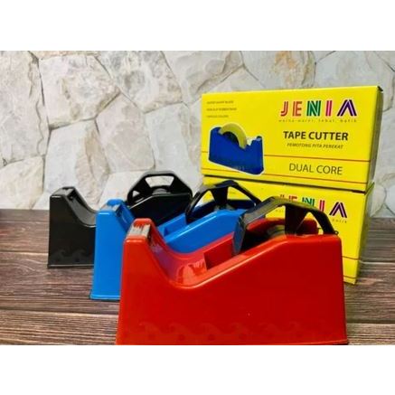 

Tape Dispenser isolasi Jenia | Tape Cutter | Tempat Pemotong Lakban Solasi