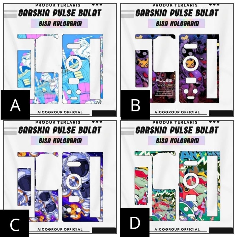 

Premium innneerrr Garskin Pulseuh Bulatss Hologram Full Motif Dan Anti Gores