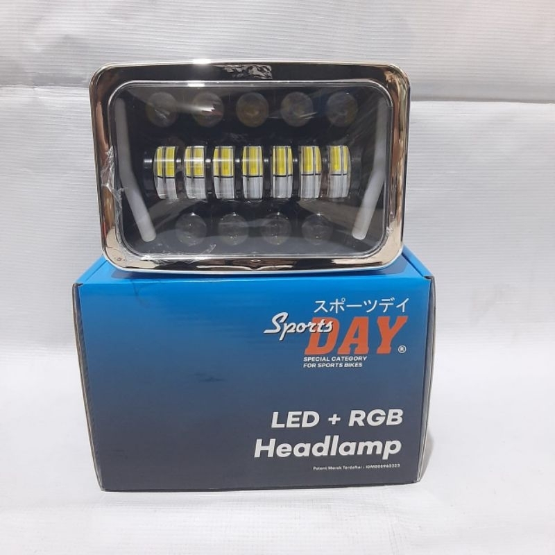 Lampu Depan Led Kotak 4x6 Honda GL PRO MAX