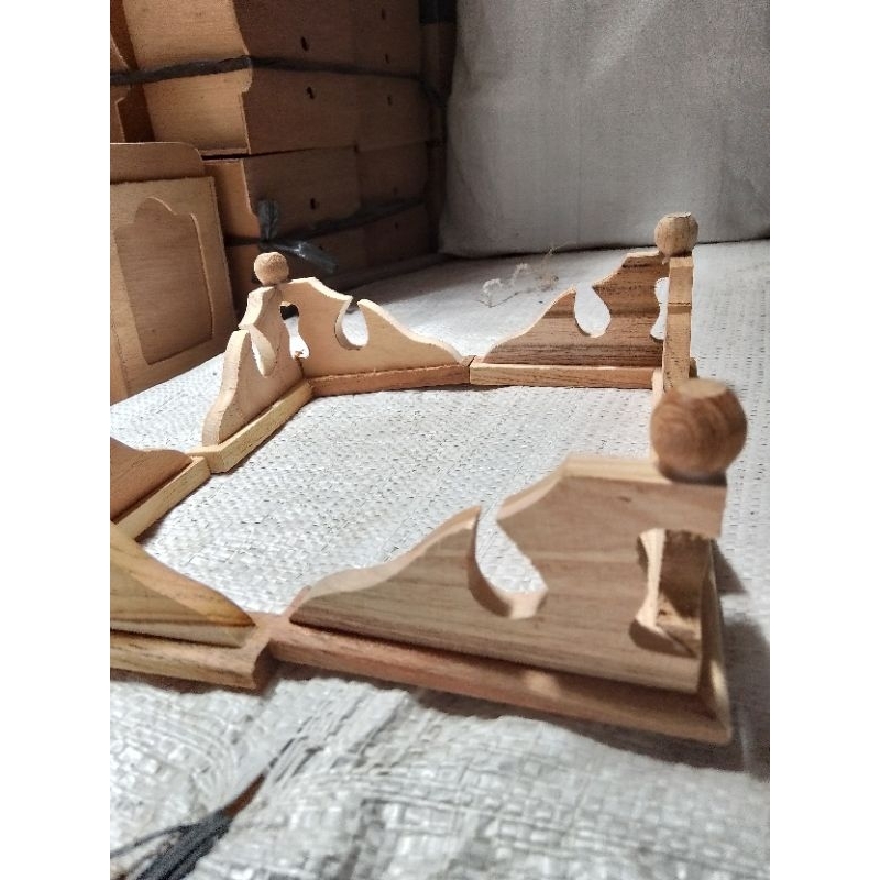 Kaki kaki sangkar kotak full motif ukiran 1set4pcs