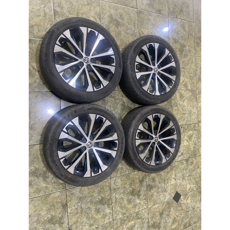Velg Mobil Bekas Copotan Std New Avanza VELOZ Ring 17 Lubang Pcd 5x100 Plus Ban