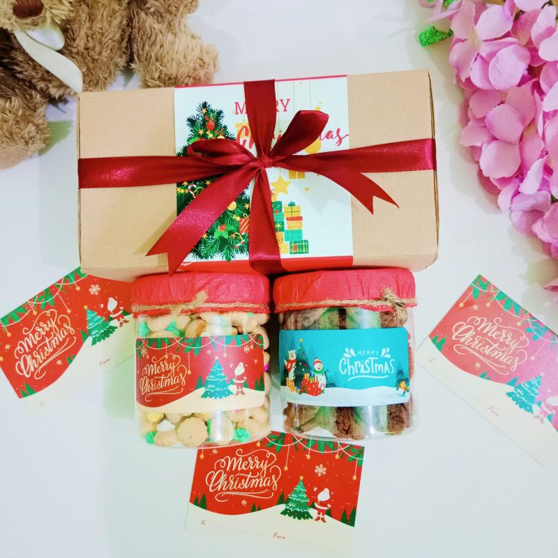 

Hampers Parsel Natal 2024 Cookies kue kering Gift set Critsmas Hampers Natal Christmas hampers gift box kue kering Kado natal gift Christmas Free kartu ucapan