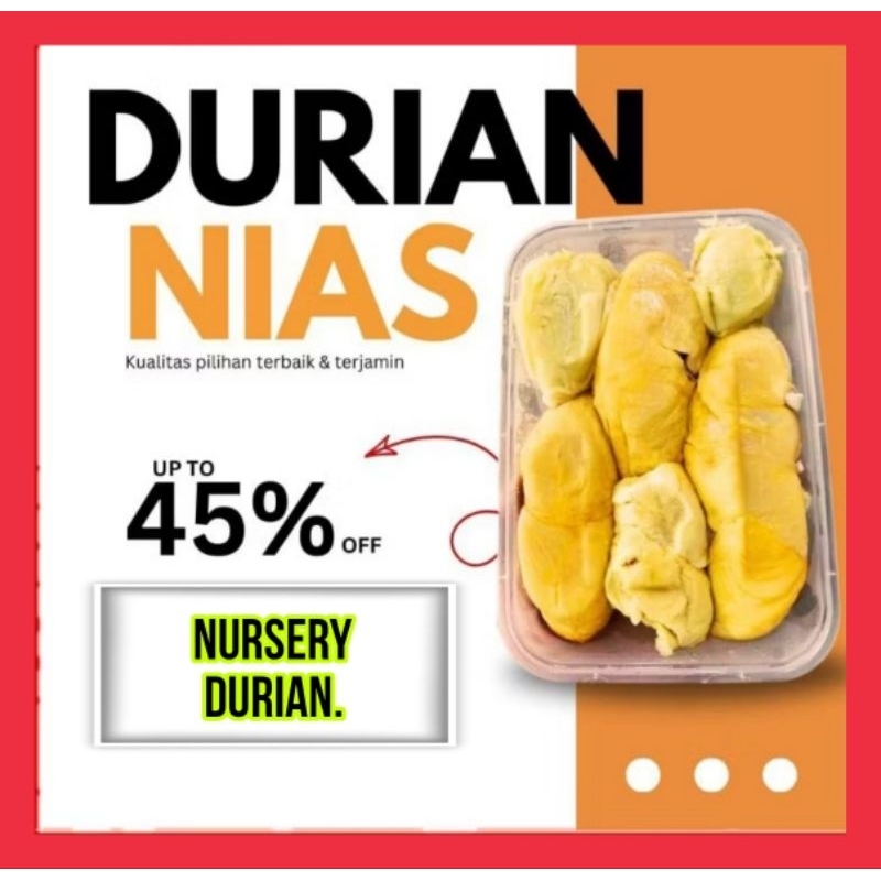 

Durian Kupas Nias Originali Manis Dan Legit 500gram