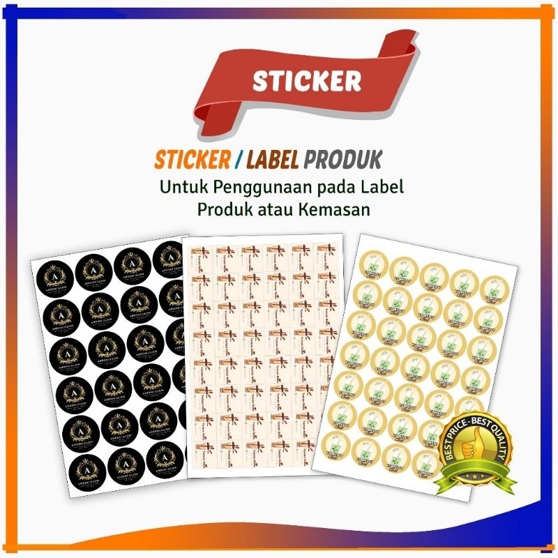 

Cetak Sticker Vinyl A3+ Print Stiker Vinil A3| Glossy/MatteDoff/Transparant | Print + Kiss Cutting