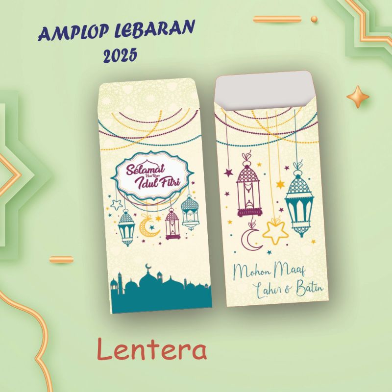 

(10pcs) AMPLOP LEBARAN 2025/ANGPAO LEBARAN 2025/AMPLOP LEBARAN IDUL FITRI