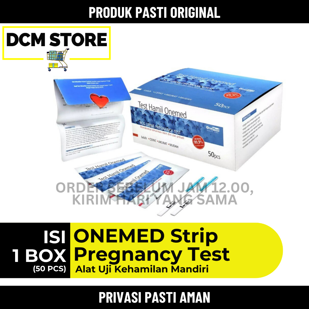 ONEMED TEST PACK | 1 BOX | 50 PCS | ONE MED | TESPEK | PREGNANCY TEST | CEK KEHAMILAN | PROGRAM HAMI