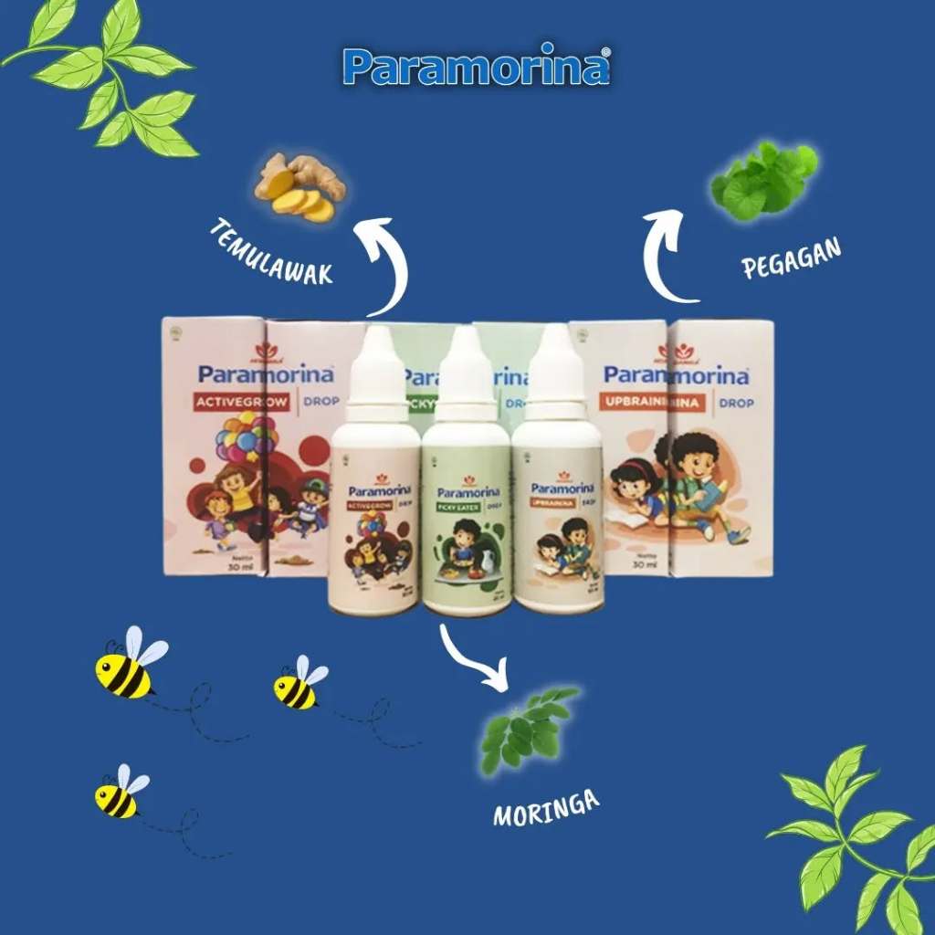 Paramorina Drop Tetes Vitamin Anak Penambah Nafsu Makan Solusi Terlambat Bicara Jalan
