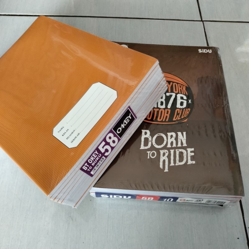 

1 Pak Buku Tulis SIDU 58 Dan 38 Lembar Isi 10 Buku