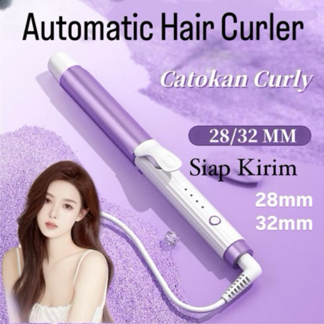 Catokan Curly Catok Curly Otomatis Keramik 28 mm 32 mm Pengeriting Rambut Salon