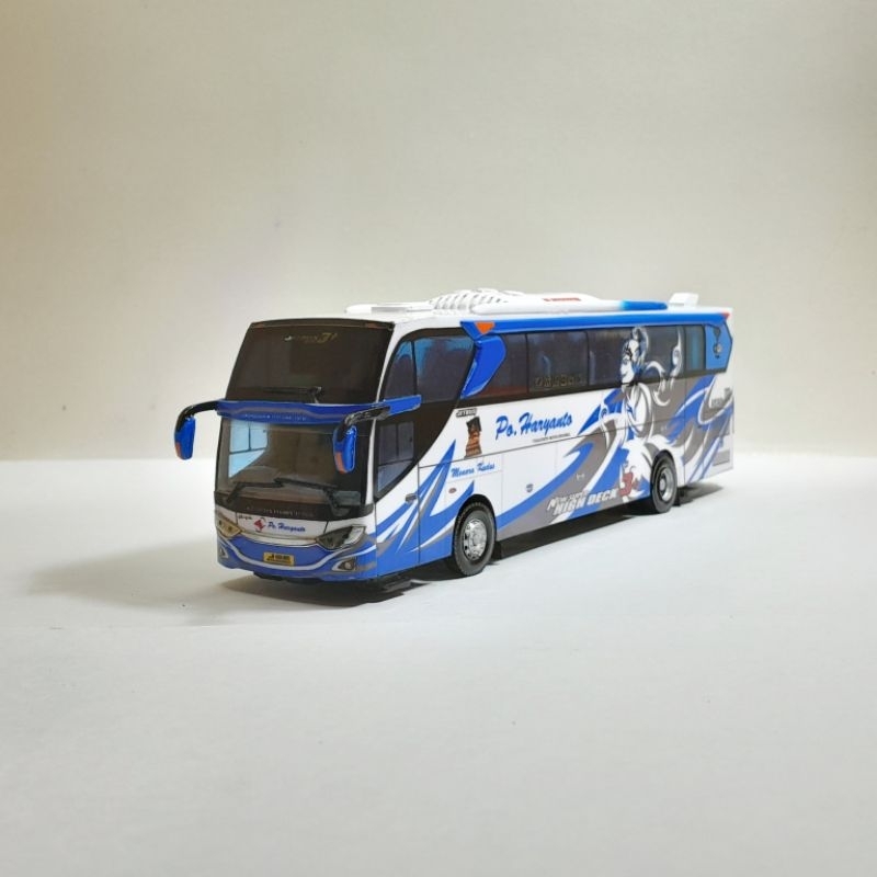 Miniatur bus Po HARYANTO Sunbreaker body Jb3 voyager skala 64