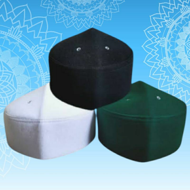 Peci Ustadz Jefri Al Bukhari ( Uje) Model Kerucut Polos - Songkok Kopiah Kopyah