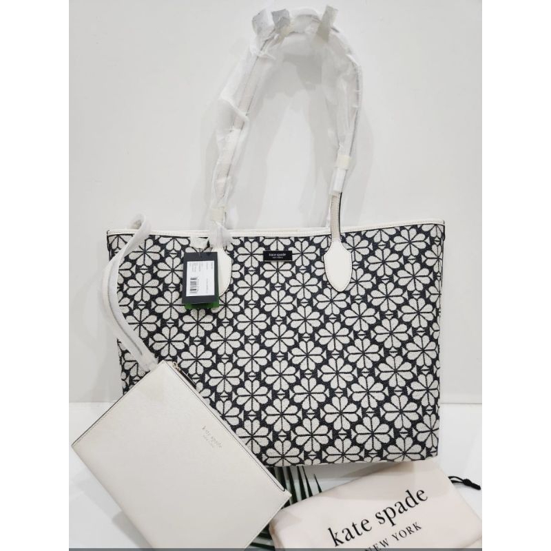 Kate Spade flower charcoal Tote