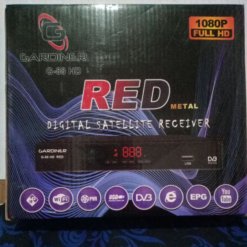 Decoder Mpeg 4HD Gardiner red metal