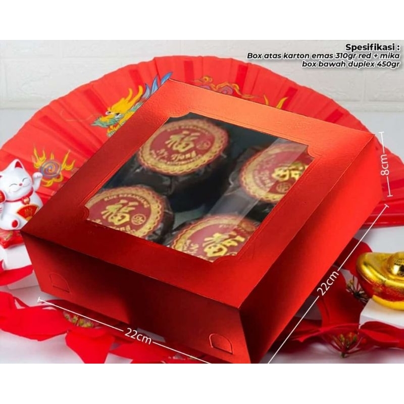 

Cny Imlek Dus kue Polos UK.22*22*8cm/2p