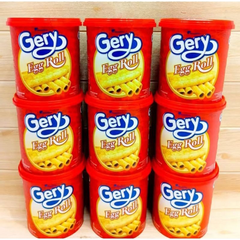 

GERY EGGROLL Jajanan Lebaran Gerry Eggroll Butter Cookies Ember/Toples