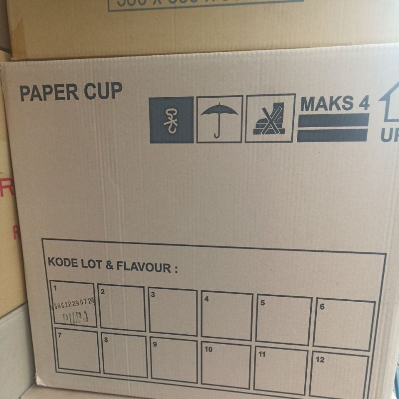 

kardus packing besar tebal paper cup ukuran L45 P60 T 52