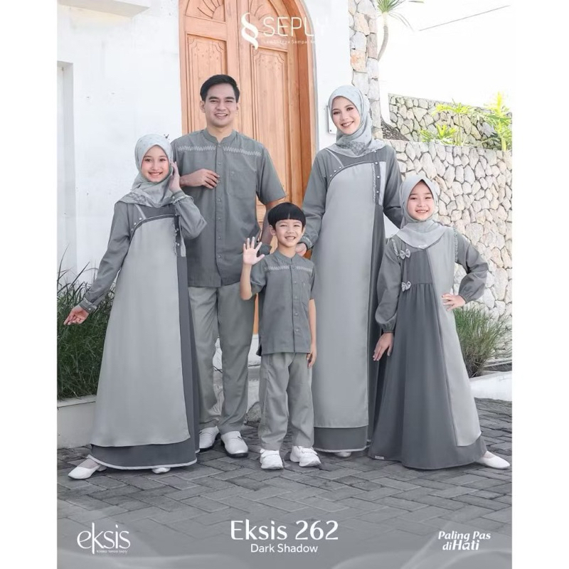 Sarimbit Seply Gamis Seply Meyra & Selia Dark Shadow
