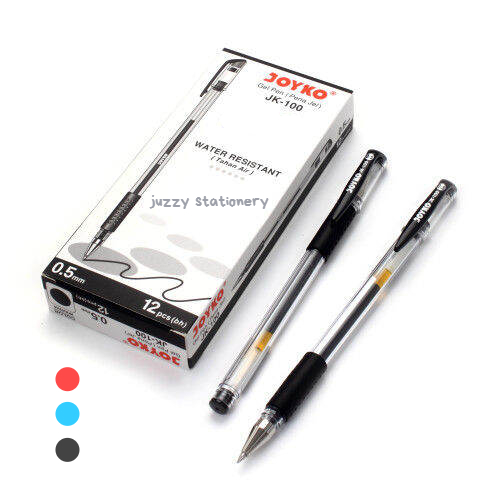 

Joyko Pulpen gell jk100 0,5mm / pen jel jk100 perpak isi 12pcs